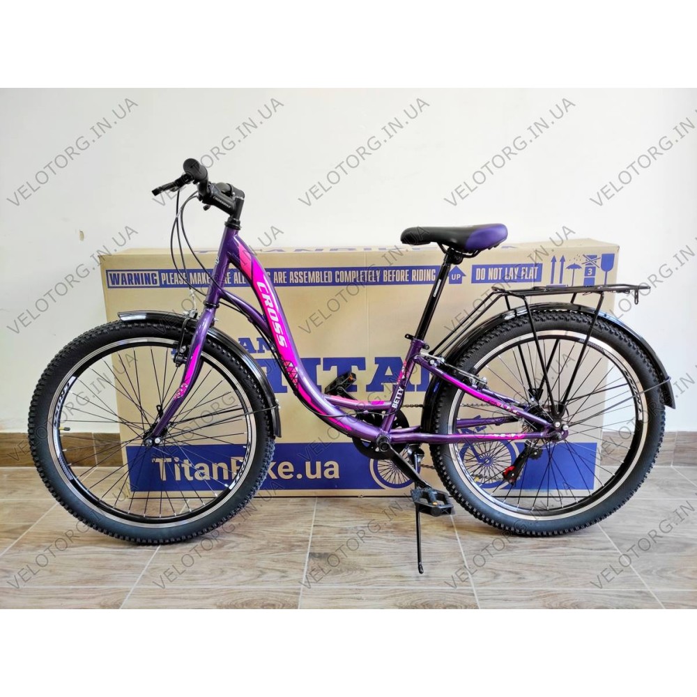 Betty Купити Велосипед Cross Betty 24 Рама-11 violet-pink за ціною 5 900